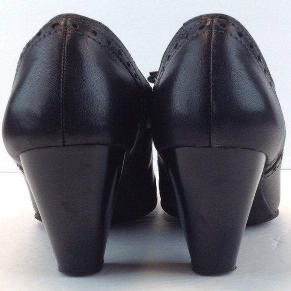 Eurostep 'Gabrielle' Black Retro Rockabilly Pin-up Heels - Picture 13 of 16